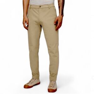 Lululemon Men’s 32 Commission ABC Pants Warpstreme Tan M5440S Golf Chino NWOT
